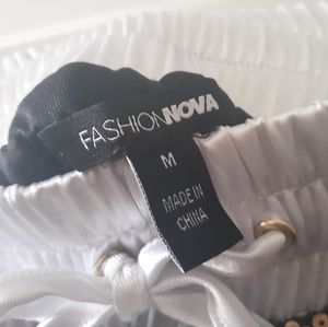 Fashion Nova gold sequin joggers